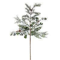 Vickerman 30" Artificial Snow Cedar/Eucalyptus Branch Spray