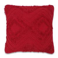 Vickerman 18"x18"Red Diamond Cotton Pillow