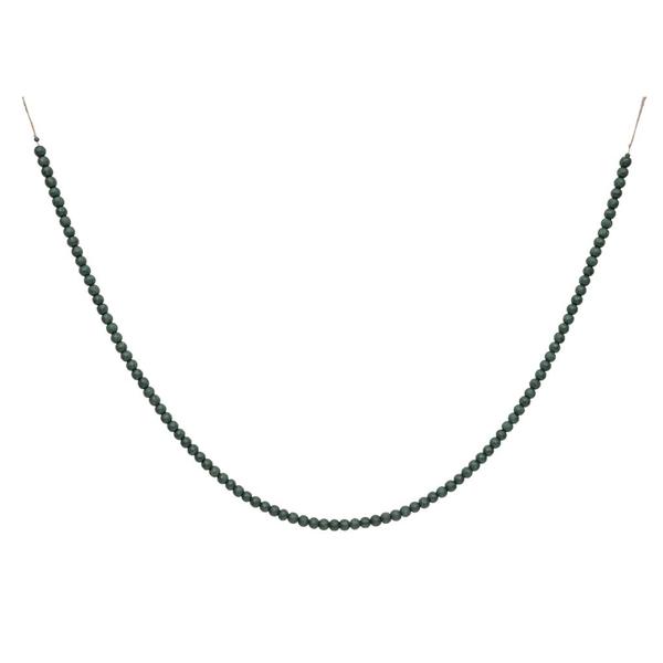 72" Moss Green Wooden Bead Garland (2 Pack)