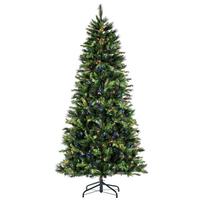 Vickerman 7.5' x 45" Artificial Southern Mixed Spruce 2162 Tips 600 Multi-Colored LED Lights