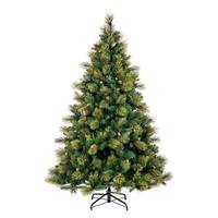 Vickerman 7.5' x 62" Artificial Emerald Mixed Fir 850 Clear Dura-Lit LED Miniature Lights