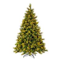 Vickerman 7.5' x 62" Artificial Emerald Mixed Fir 850 Warm White Dura-Lit LED Miniature Lights