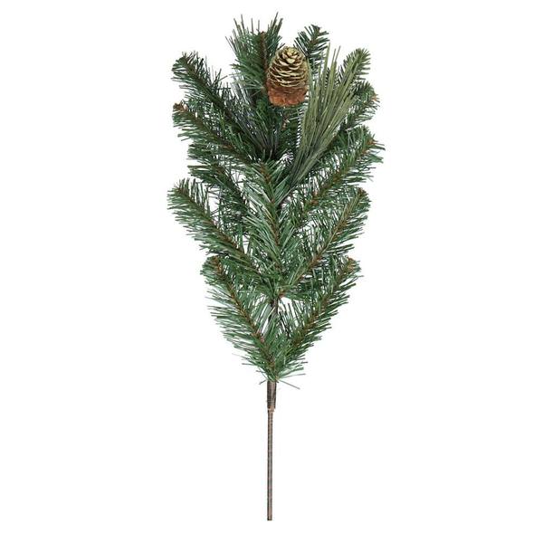 24" Artificial Emerald Mixed Fir Spray with Pine Cones