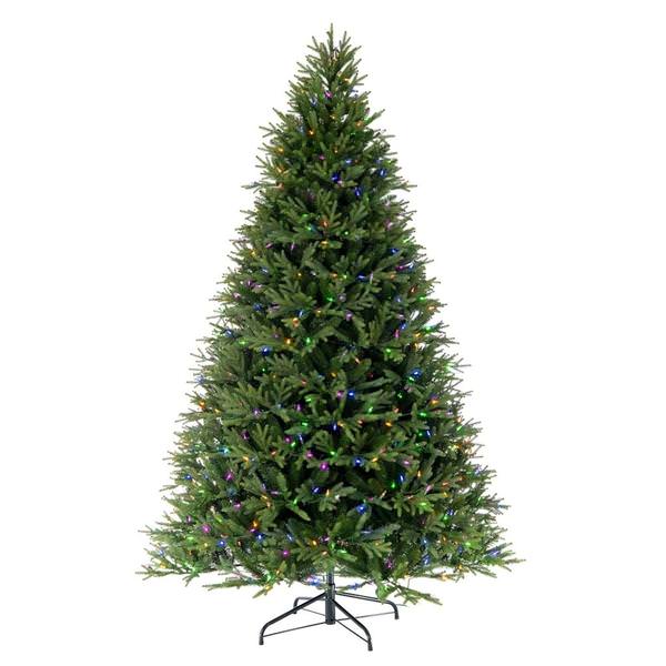 7.5' x 60" Artificial Tiffany Fraser 750 Color Changing Coaxial Connect LED Miniature Lights