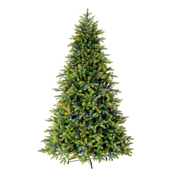 7.5' x 58" Artificial Jersey Fraser 750 Color Changing Coaxial Miniature LED Lights