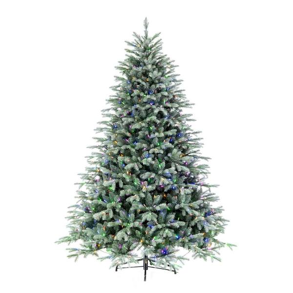 6.5' x 58" Artificial Imperial Blue Spruce 750 Color Changing LED Lights