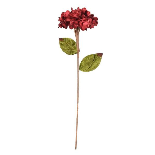 17" Artificial Burgundy Hydrangea Spray (3 Pack)