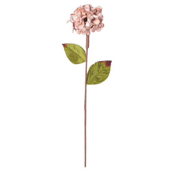 17" Artificial Rose Gold Hydrangea Spray (3 Pack)