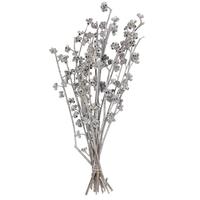 Vickerman 13"x1-3" Red Gum White Washed Frosted (14 Pack)