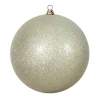 Vickerman 15.75" Champagne Glitter Ball Ornament