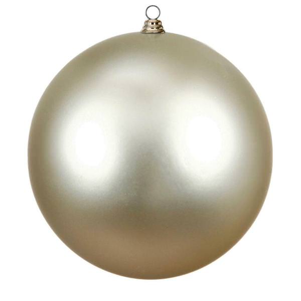 15.75" Champagne Matte Ball Ornament