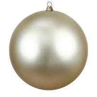 Vickerman 15.75" Champagne Matte Ball Ornament