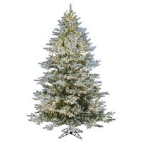 Vickerman 6.5' x 54" Artificial Flocked Kiana Pine 1300 Color Changing LED Lights