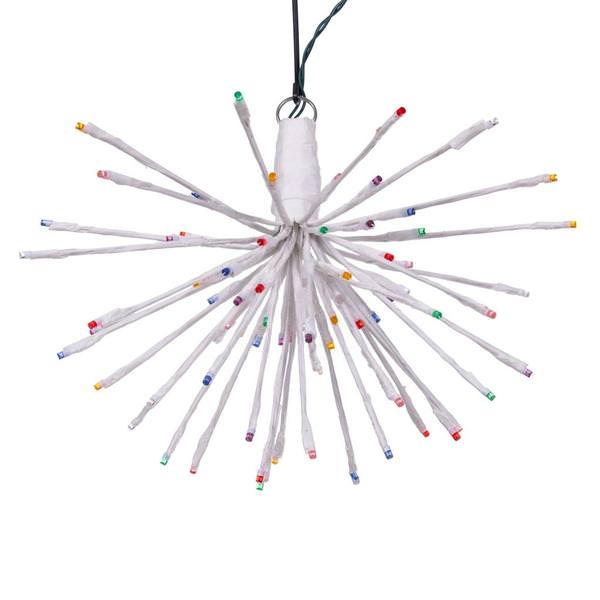 80 Light x 16" 24 volt White Wire Multi-Colored 5mm Lights Starburst LED
