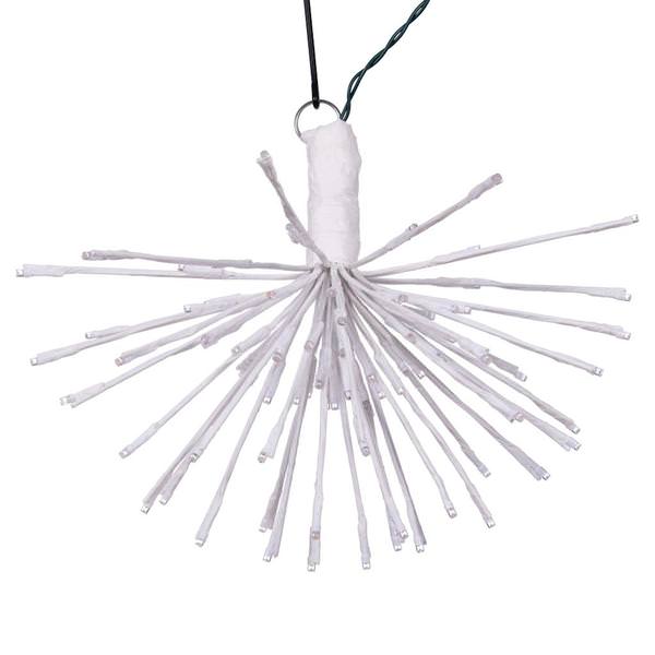 80 Light x 16" 24 volt White Wire Twinkle Warm White 5mm Lights Starburst LED