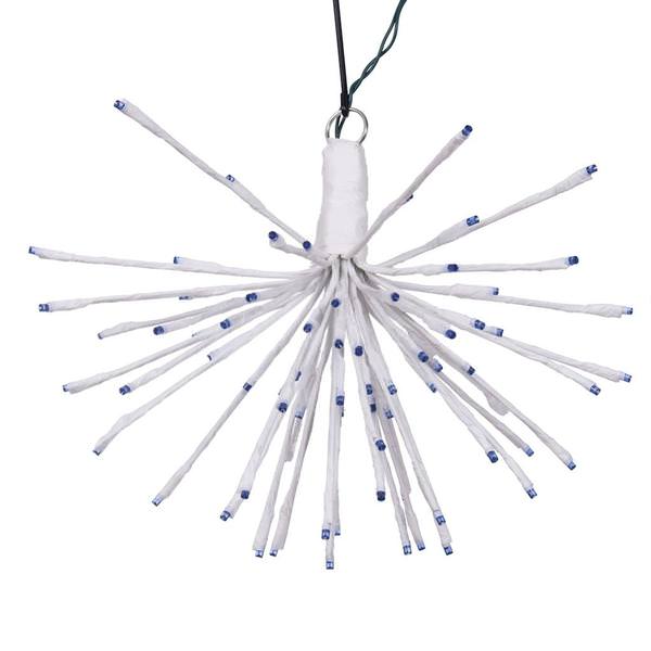 80 Light x 16" 24 volt White Wire Blue 5mm Lights Starburst LED