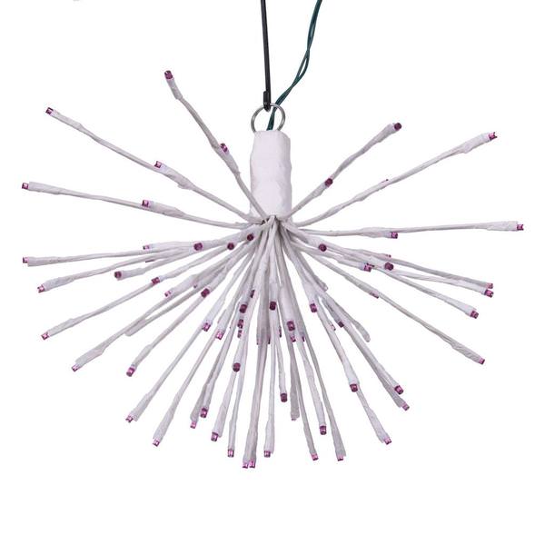 80 Light x 16" 24 volt White Wire Purple 5mm Lights Starburst LED