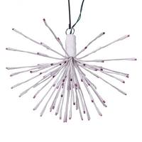 Vickerman 80 Light x 16" 24 volt White Wire Purple 5mm Lights Starburst LED