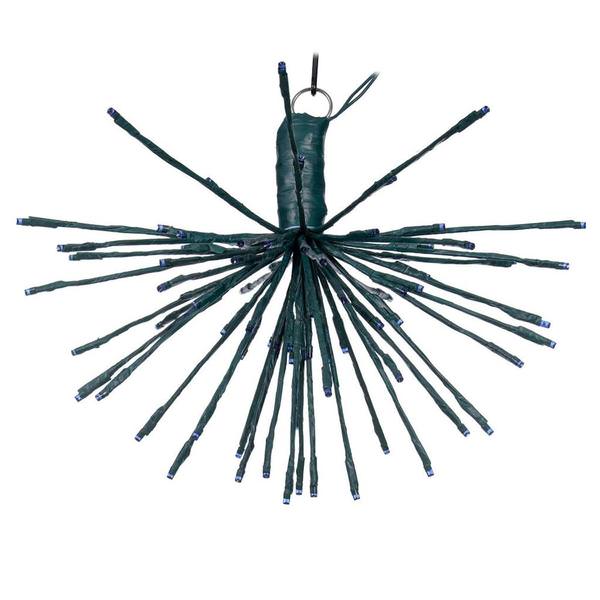 80 Light x 16" 24 volt Green Wire Blue 5mm Lights Starburst LED