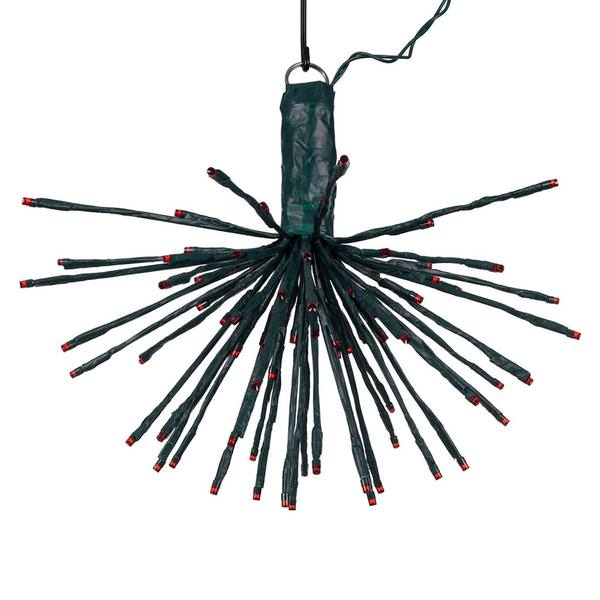 80 Light x 16" 24 volt Green Wire Red 5mm Lights Starburst LED