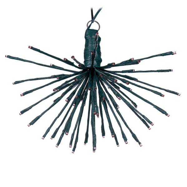 80 Light x 16" 24 volt Green Wire Pink 5mm Lights Starburst LED