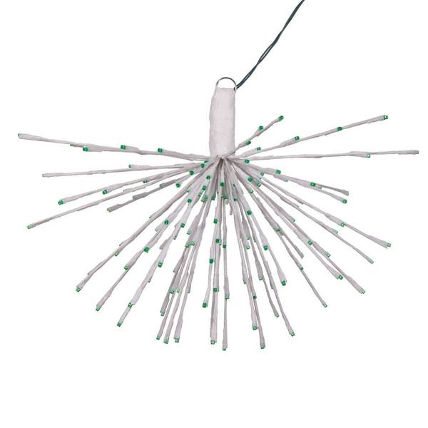 160 Light x 24" 24 volt White Wire Green 5mm Lights Starburst LED