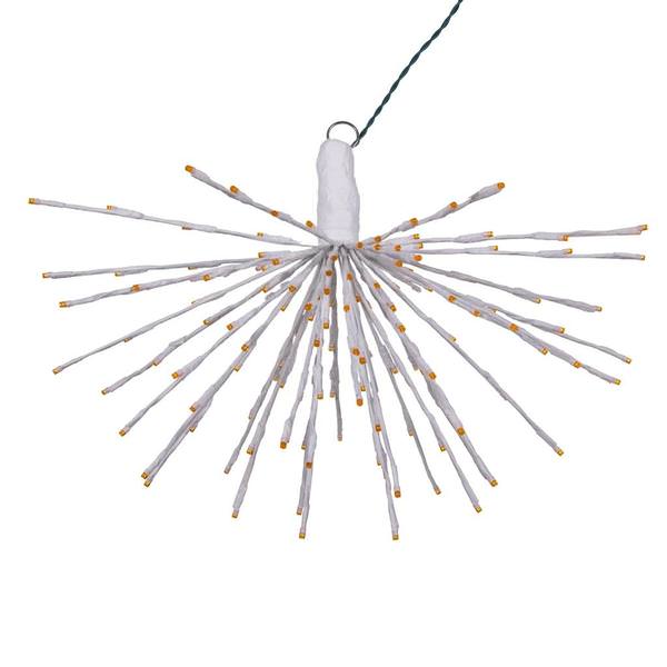 160 Light x 24" 24 volt White Wire Orange 5mm Lights Starburst LED