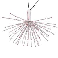 Vickerman 160 Light x 24" 24 volt White Wire Pink 5mm Lights Starburst LED