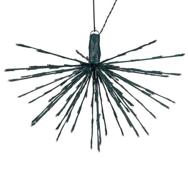 160 Light x 24" 24 volt Green Wire Twinkle Warm White 5mm Lights Starburst LED