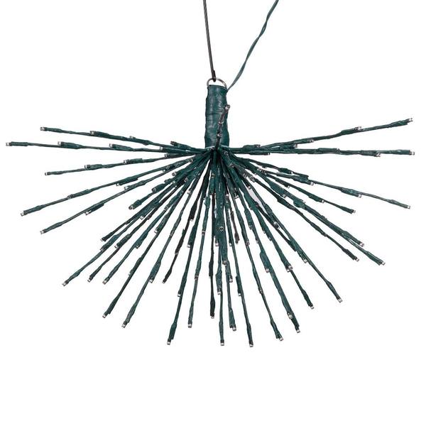 160 Light x 24" 24 volt Green Wire Twinkle Pure White 5mm Lights Starburst LED