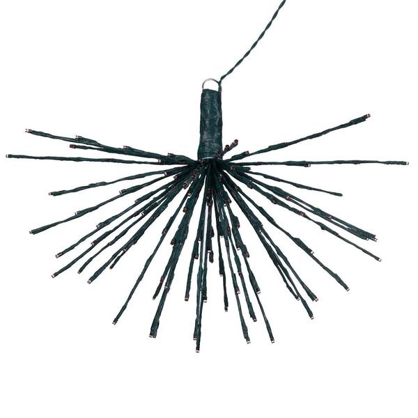 160 Light x 24" 24 volt Green Wire Pink 5mm Lights Starburst LED