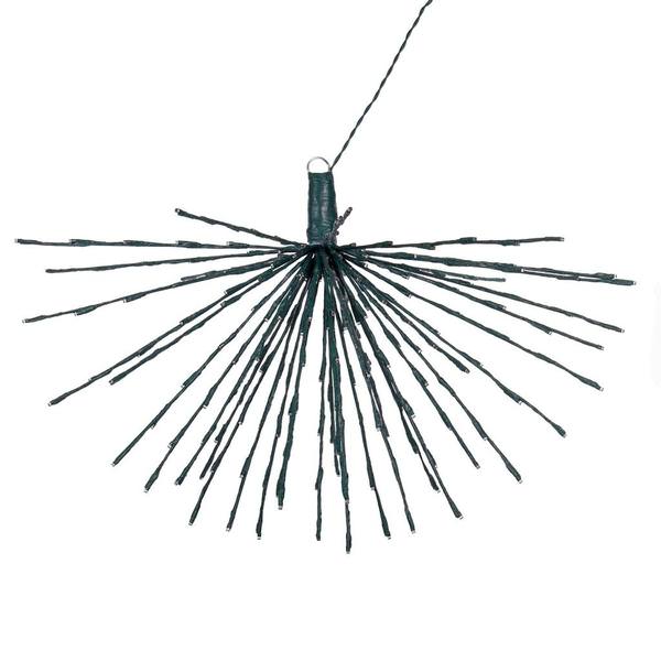 240 Light x 32" 24 volt Green Wire Twinkle Warm White 5mm Lights Starburst LED