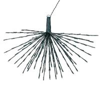 Vickerman 240 Light x 32" 24 volt Green Wire Pure White 5mm Lights Starburst LED