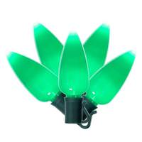Vickerman 25 Light 25' Green Wire Green LED C9 String with 12" Spacing