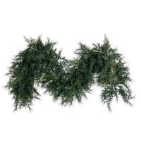 Vickerman 6' x 14" Artificial Mixed Fern Cedar Garland