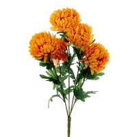Vickerman 23" Artificial 5 Flower Sunrise Gold Mum Bush
