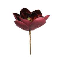 Vickerman 13" Burgundy Magnolia Flower (3 pack)