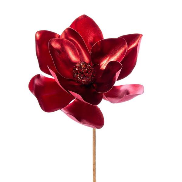 13" Red Magnolia Flower (3 pack)