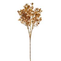 Vickerman 23" Gold Glitter Wild Flower Ornament Pick (3 pack)