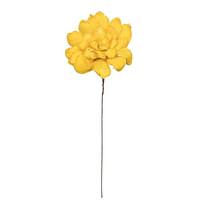 Vickerman 6" Yellow Maize Dahlia on 18" stem (6 Pack)
