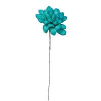 Vickerman 6" Turquoise Maize Dahlia on 18" stem (6 Pack)