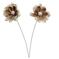 Vickerman 4" Lillian Sola Flower 12" Stem (12 pack)