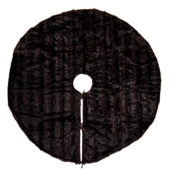 72" Cocoa Mink Faux Fur Tree Skirt
