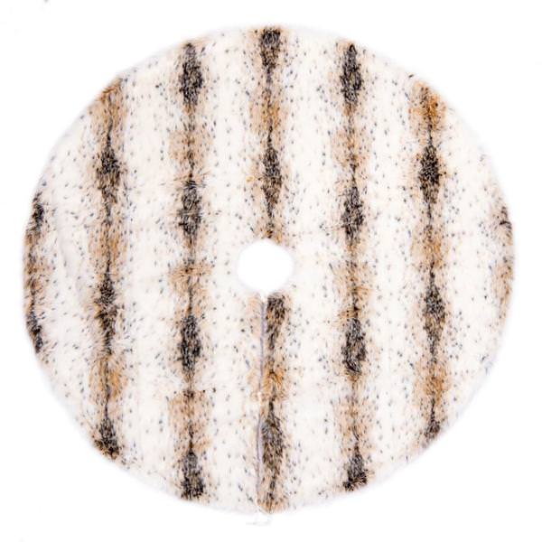 72" Snow Lynx Faux Fur Tree Skirt