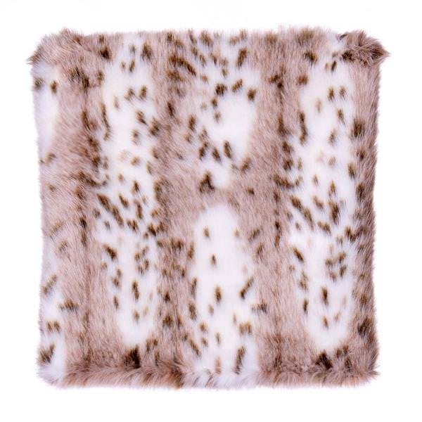 18"x18" Iberian Faux Fur Pillow