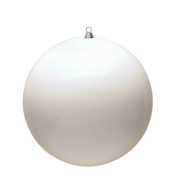 20" White Shiny Giant Ball Ornament