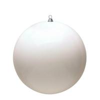 View 20" White Shiny Giant Ball Ornament