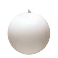 Vickerman 24" White Shiny Giant Ball Ornament