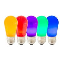 Vickerman 1.3 watt 130 volt S14 Medium Screw Multi-Colored Ceramic LED (5 pack)