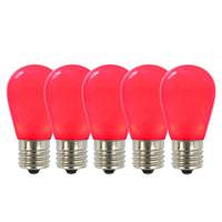 View 1.3 watt 130 volt S14 Medium Screw Red Ceramic LED (5 pack)